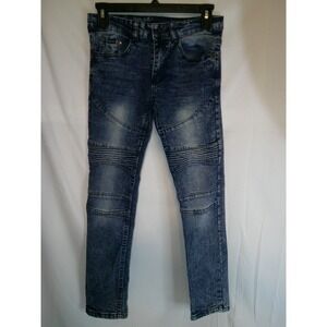 Brooklyn's Best Kids Stretch Jeans Blue Wash Moto Style‎ Size 10